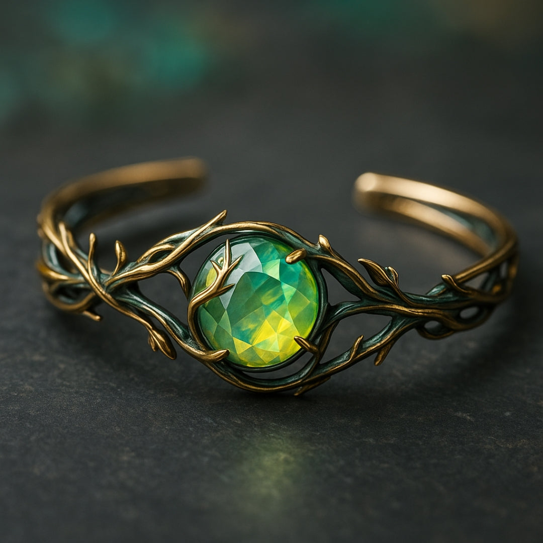 Bracelet opale verte Nature