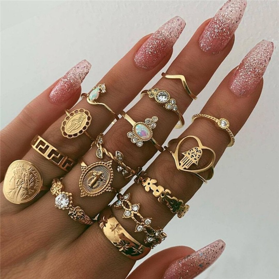 Lot premium unique de 8 à 12 bagues