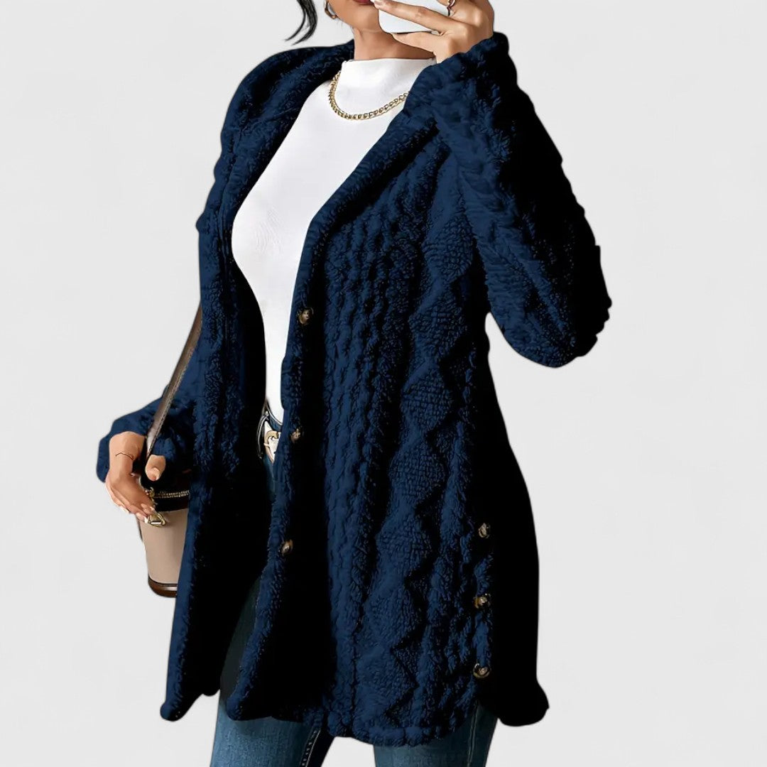 Krisha - Puhábbal bélelt kapucnis kardigán