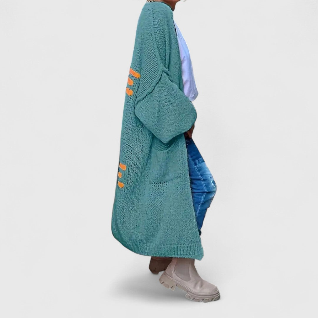 Yosha - Patchwork kötött kardigán