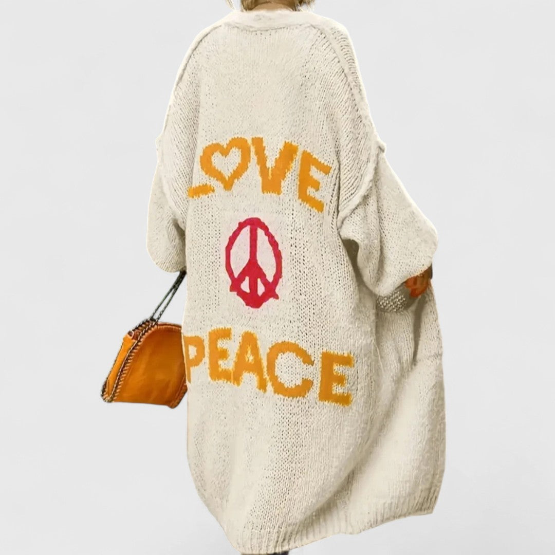 Yosha - Patchwork kötött kardigán